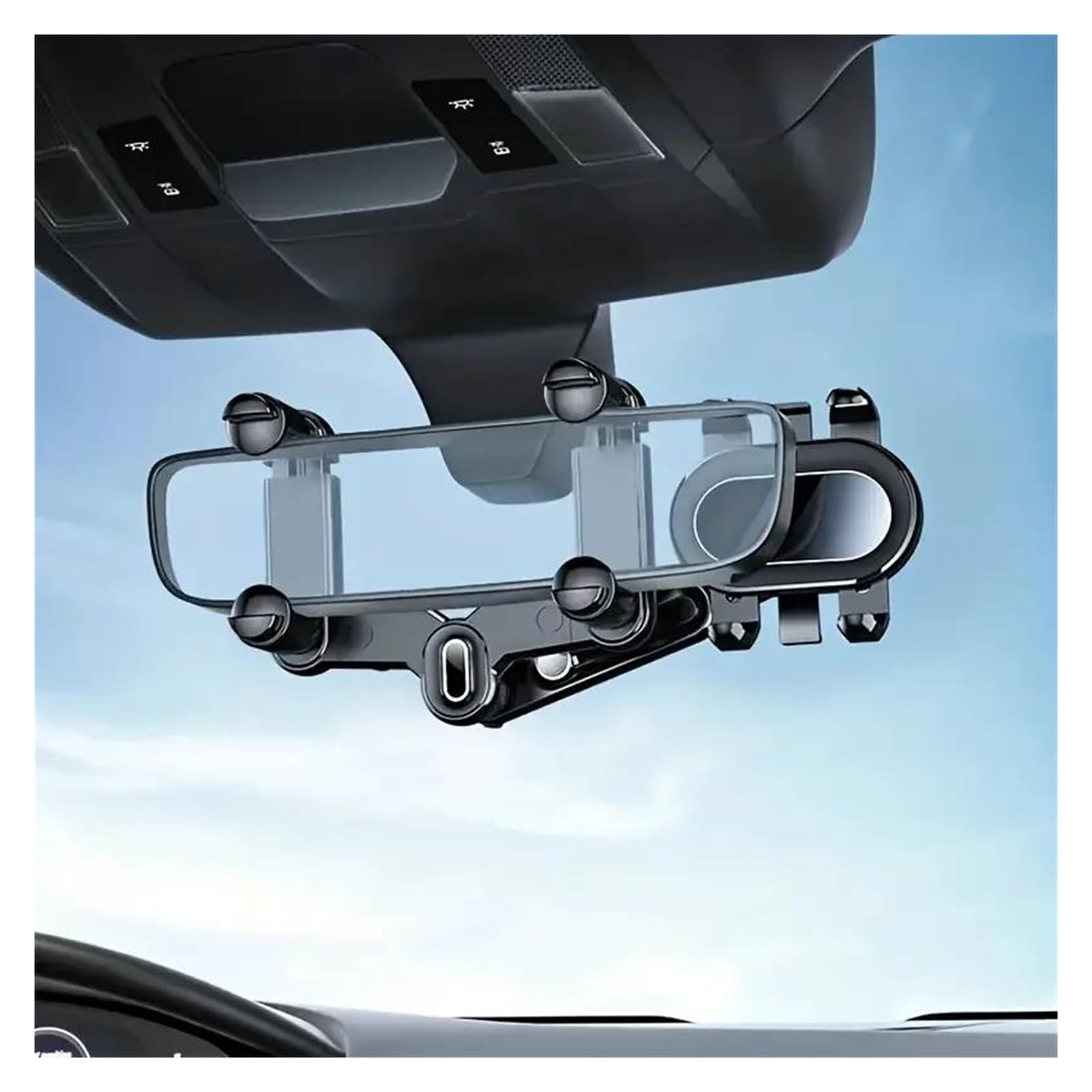 Porta Cellulare Auto Supporto per telefono con specchietto retrovisore per auto girevole a 360°