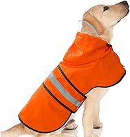Vista 11 de Impermeable para Perros Resistente al Agua Reflectante - Poncho Ligero Transpirable con Capucha Abrigo Chaqueta de Lluvia con Correa Ajustable