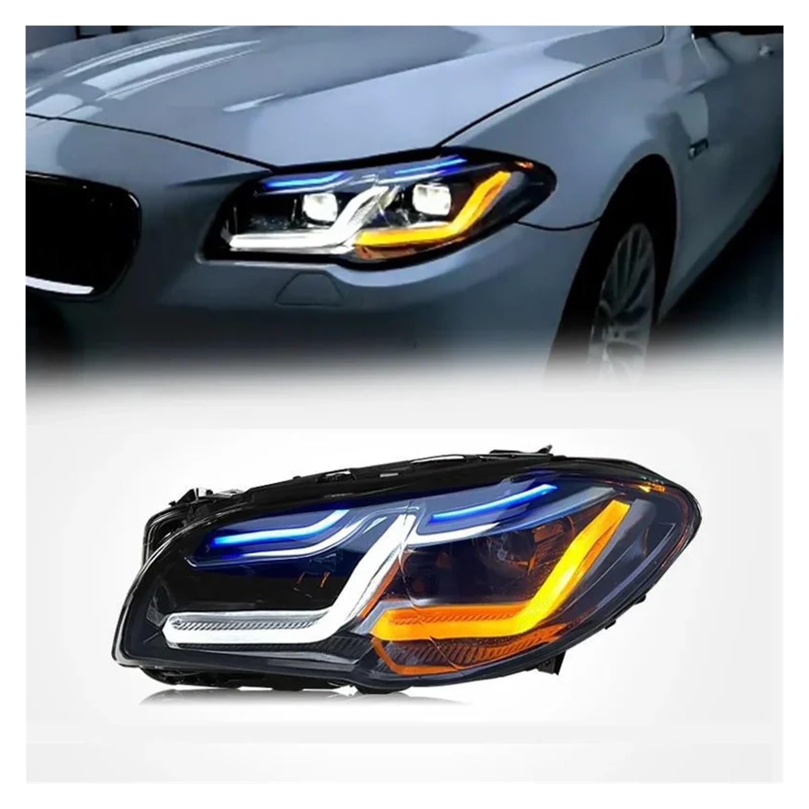 Accessori Auto Fari per BMW F10 Proiettore 2008-2017 Auto DRL Fendinebbia Luci Posteriori Rimorchio Indicatore di direzione Voiture Plug e P(-,)