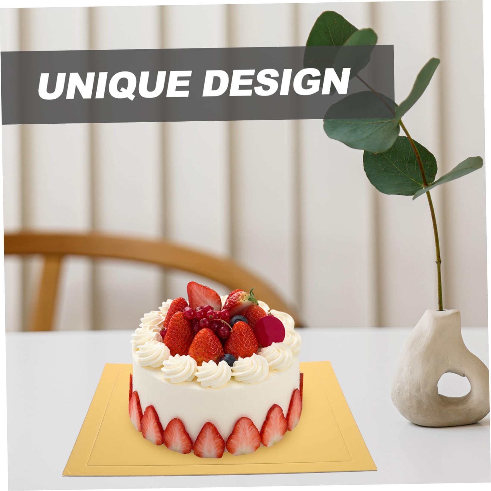 LABRIMP 5 Pièces Plateaux à Gâteau Carrés Épaissis Base Carton pour Décoration de Gâteaux