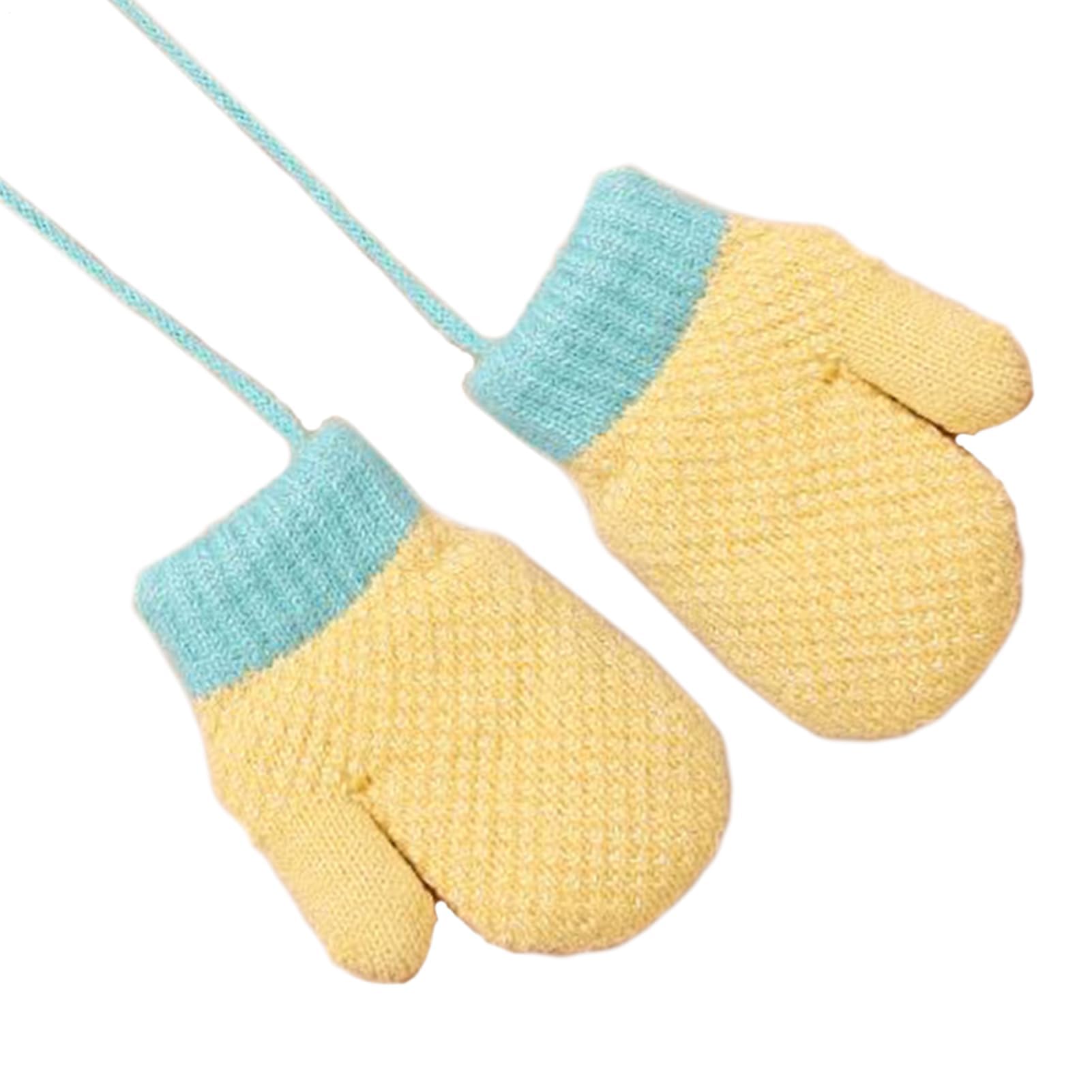 ZH1YFD Guanti da Neve per Bambini Guanti Anti-Perdita con Dita Intere | Guanti da Neve Invernali per Bambini in à prescolare Giardino Pattinaggio Sci Pupazzi di Neve Fare Parco