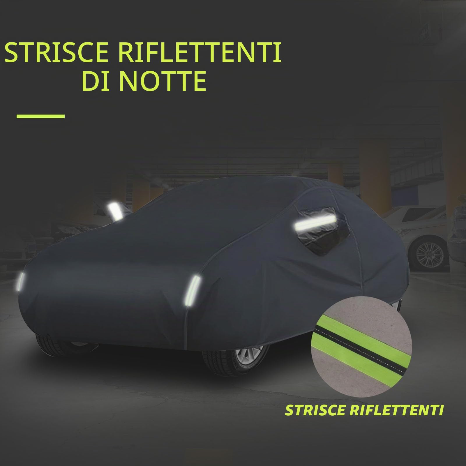 Telo Copriauto per Abarth 124 Spider Telo Copriauto da Esterno,Copertura per Auto all'aperto Protezione Completa Car Cover Fodera in cotone