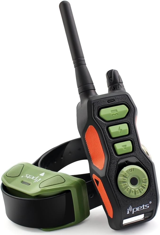 PET618 2700ft Remote Dog Training Collar 100% Waterproof & Rechargeable Dog Bark Collar with Beep Vibrating Electric Collar for Large Dogs