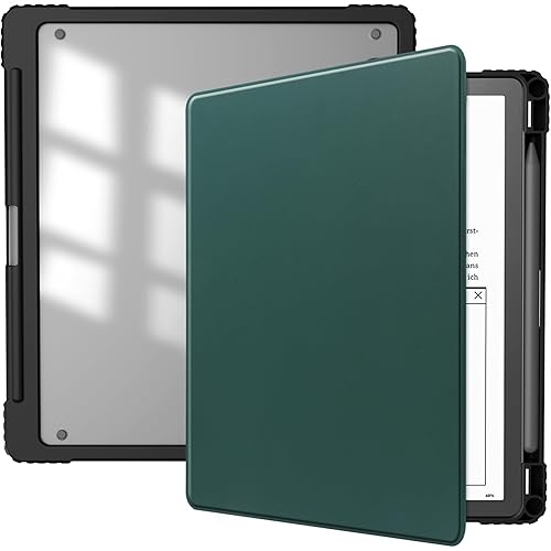 Slimshell Clear Case for Kindle Scribe 10.2" (2024/2022 Release),Kindle Scribe Case Cover 10.2 inch 2024/2022 with Pen Holder and Auto Sleep/Wake Function-Mint