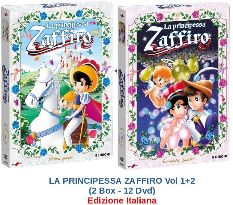 LA PRINCIPESSA ZAFFIRO Vol 1+2 (2 Box - 12 Dvd) Ed. Italiana