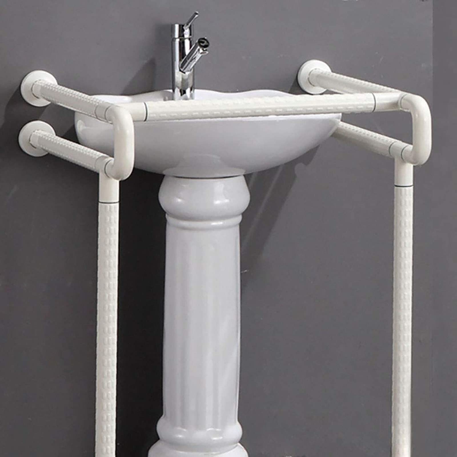 Barandilla de seguridad para baño, soporte antideslizante para lavabo, asidero de seguridad para lavabo, asidero y barandilla de seguridad para lavabo