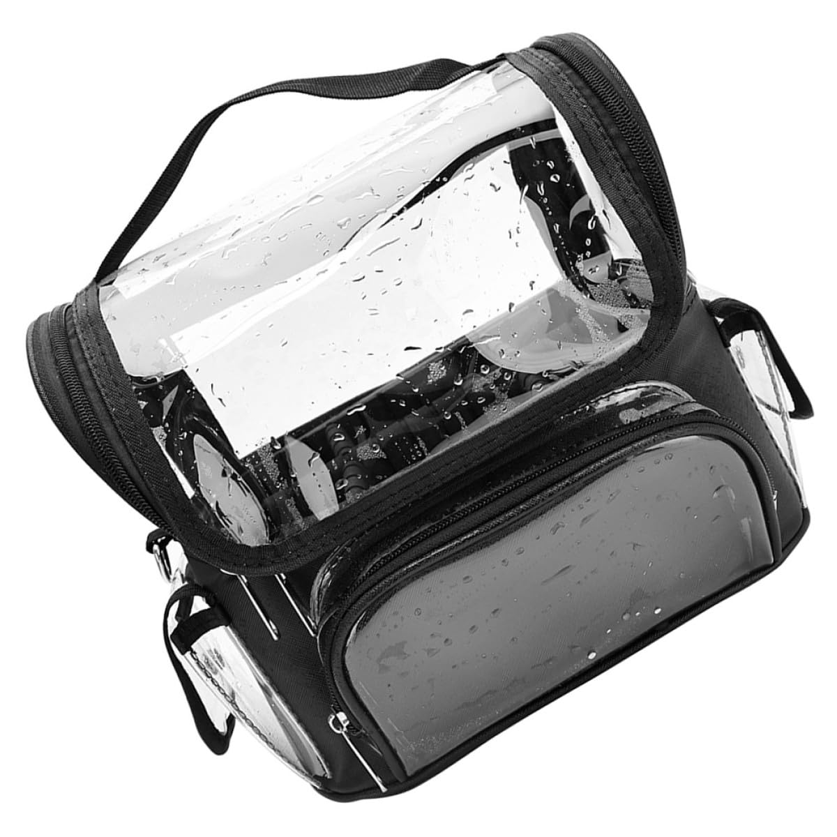 Borsa da Parrucchiere in PVC Nero per Attrezzi, Forbici e Clip