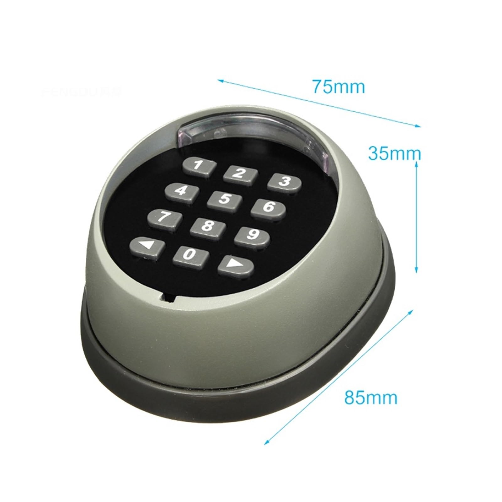 Clavier et récepteur sans Fil 433.92MHZ, utilisés for ouvre-Porte Automatique/Garage/balançoire/coulissante,ConçU pour Un Service Durable(1pcs-02)