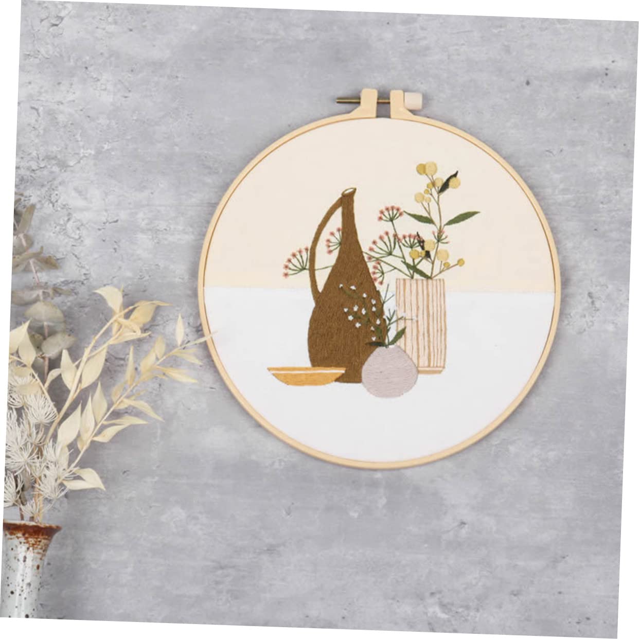 Anneome 4 Sets Kit de Bordado DIY Hilo de Poliéster para Adornos y Manualidades