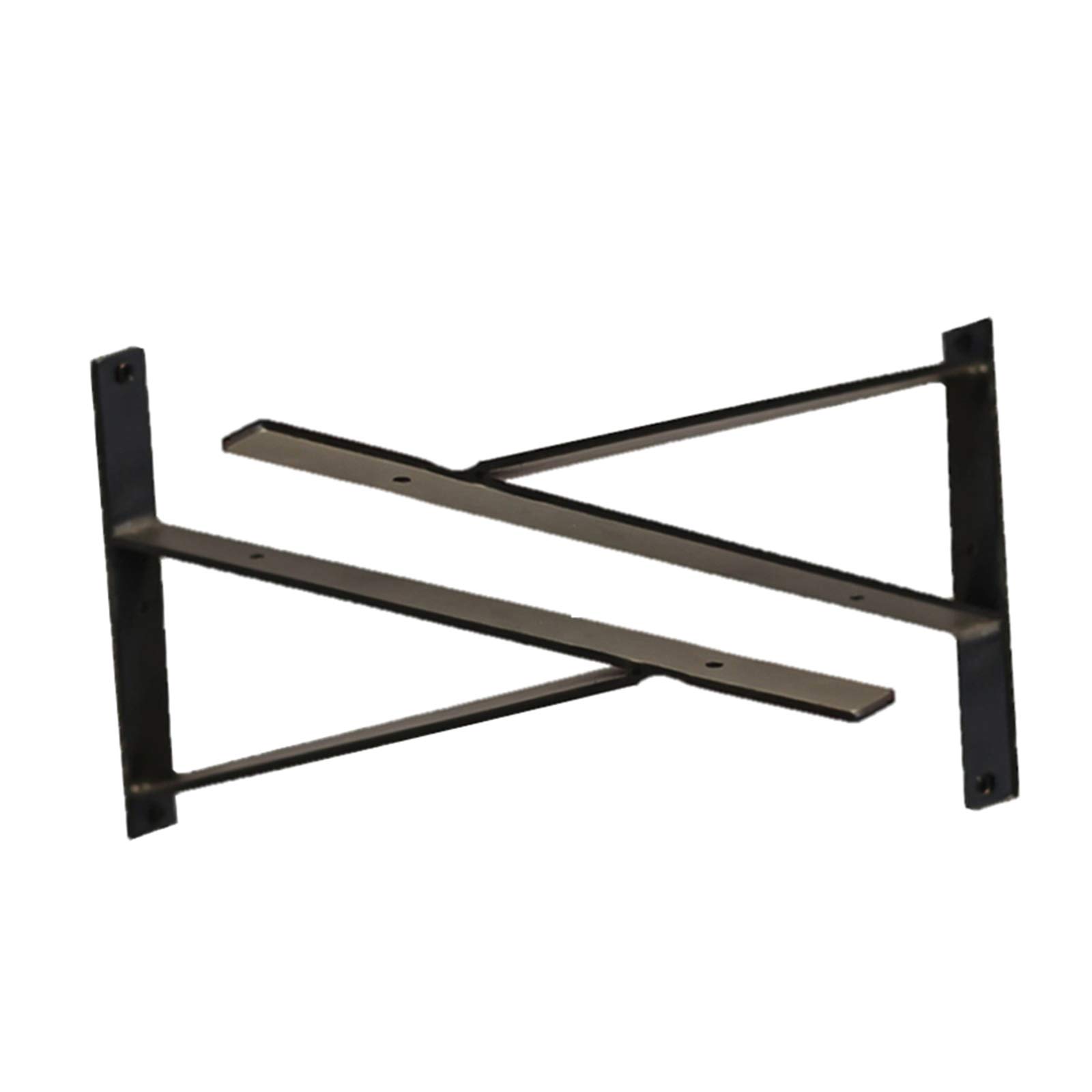 2 Pezzi Console per Carichi Pesanti Addensare Ferro Staffe per Mensole Nero,Metallo Industriale Triangolo Staffa per Mensola,Soggiorno,Decora La Cucina,Bagno,Diy (39.5cm/15.55in)