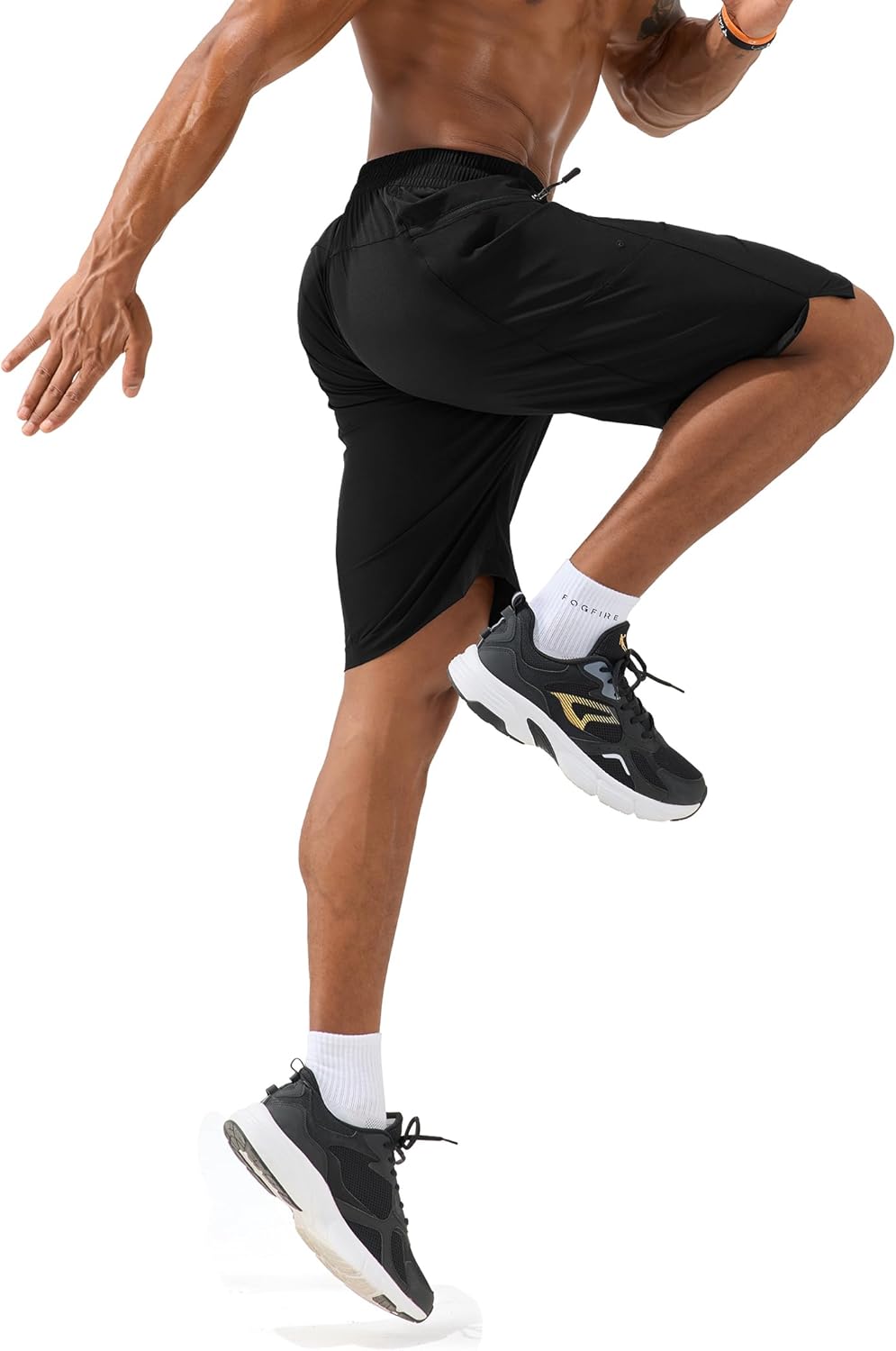 FOGFIRE Mens Swim Trunks 7 Inch Board Shorts Bathing Suit Swimwear with Zipper Pockets No Liner Quick Dry for Beach Swimming - Image 2