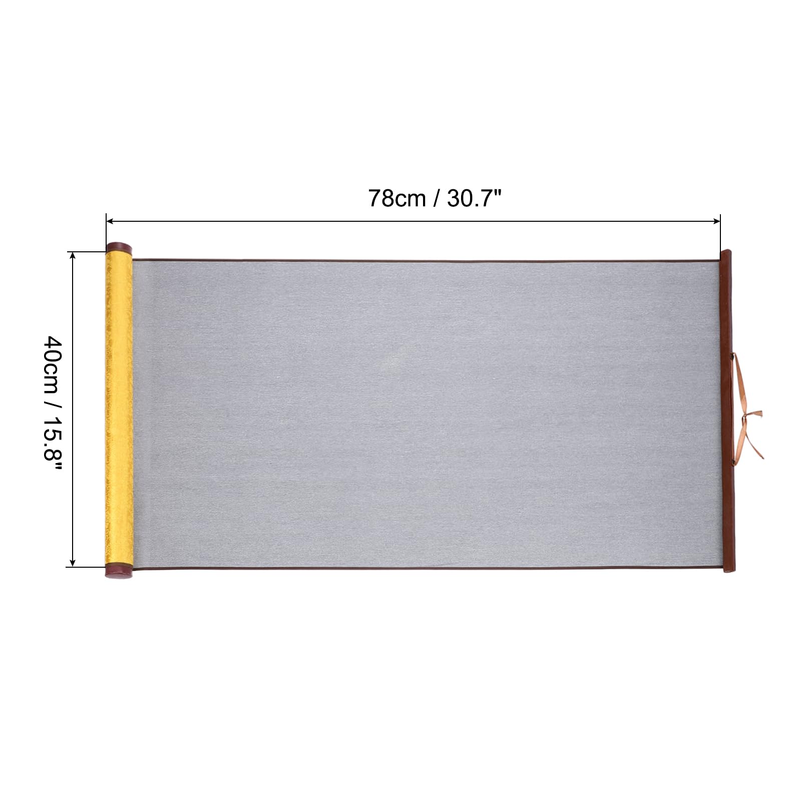PATIKIL Water Writing Cloth, Calligraphy Reusable Water Drawing Writing Cloth Magic Paper Blank No Ink Chinese Calligraphy Set for Beginners Practicing, Gold - Image 2