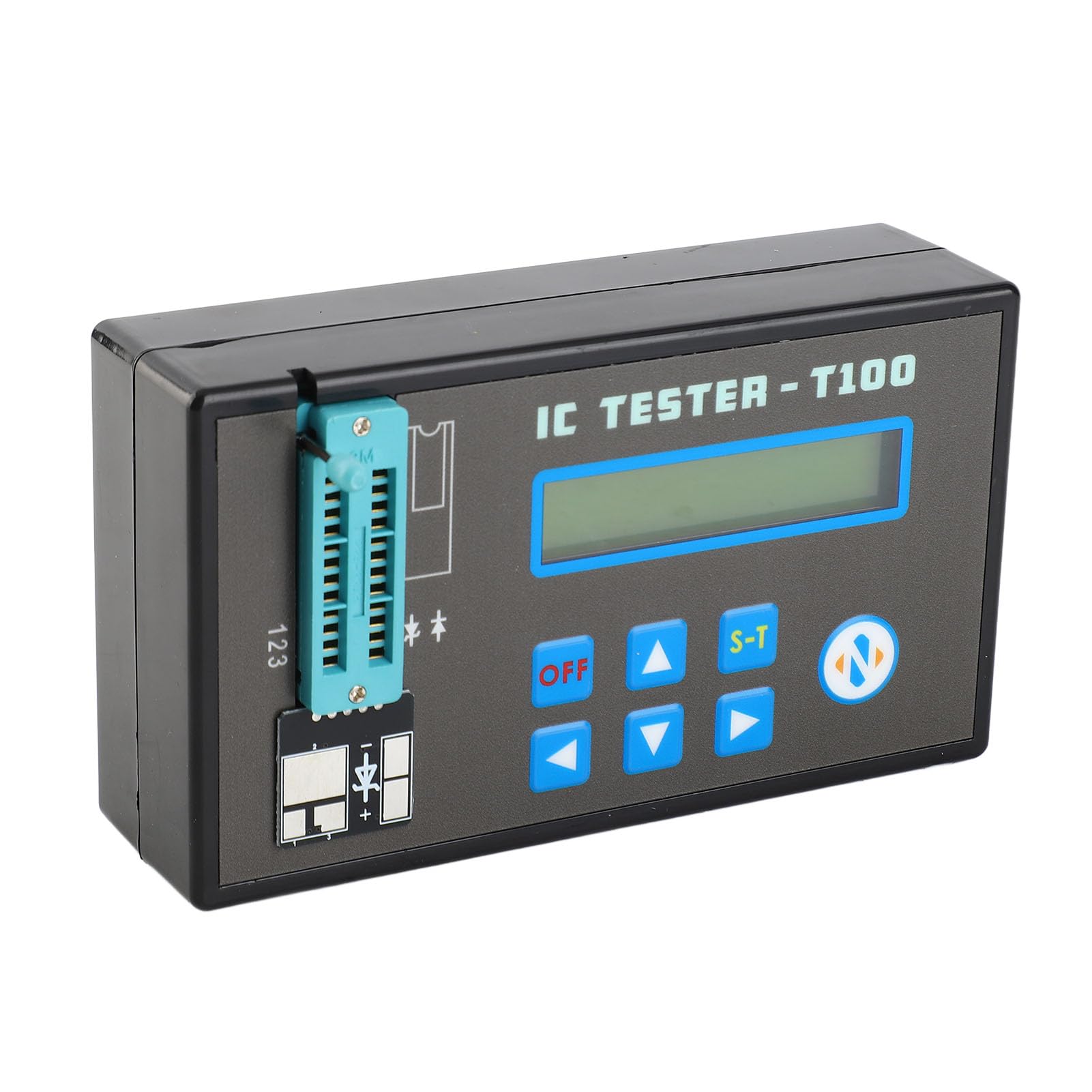 Tester per Circuiti Integrati Tester per Chip Multifunzione ABS Display LED Ricaricabile Portatile a 24 Pin per Tecnici di Riparazione Elettronica Hobbisti Che Testano Chip Logici Diodi