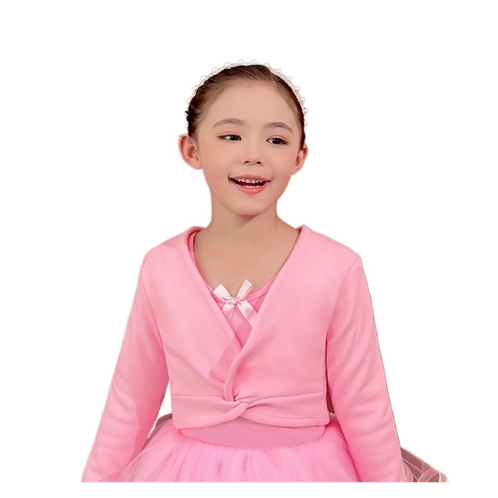 Wickeloberteil Damen Samt Innere Mädchen Ballett Wrap Tops Kinder Langarm Tanz Pullover Warm Up Dicken Winter Fleece Mantel Tänzerin Baumwolle Strickjacke Achselzucken