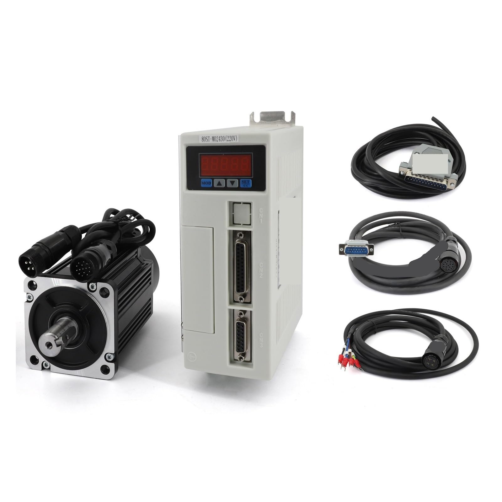 15A Driver 80st-M02430 Ac Servo Motor Kit 2.39n 750w 3000rpm 220v