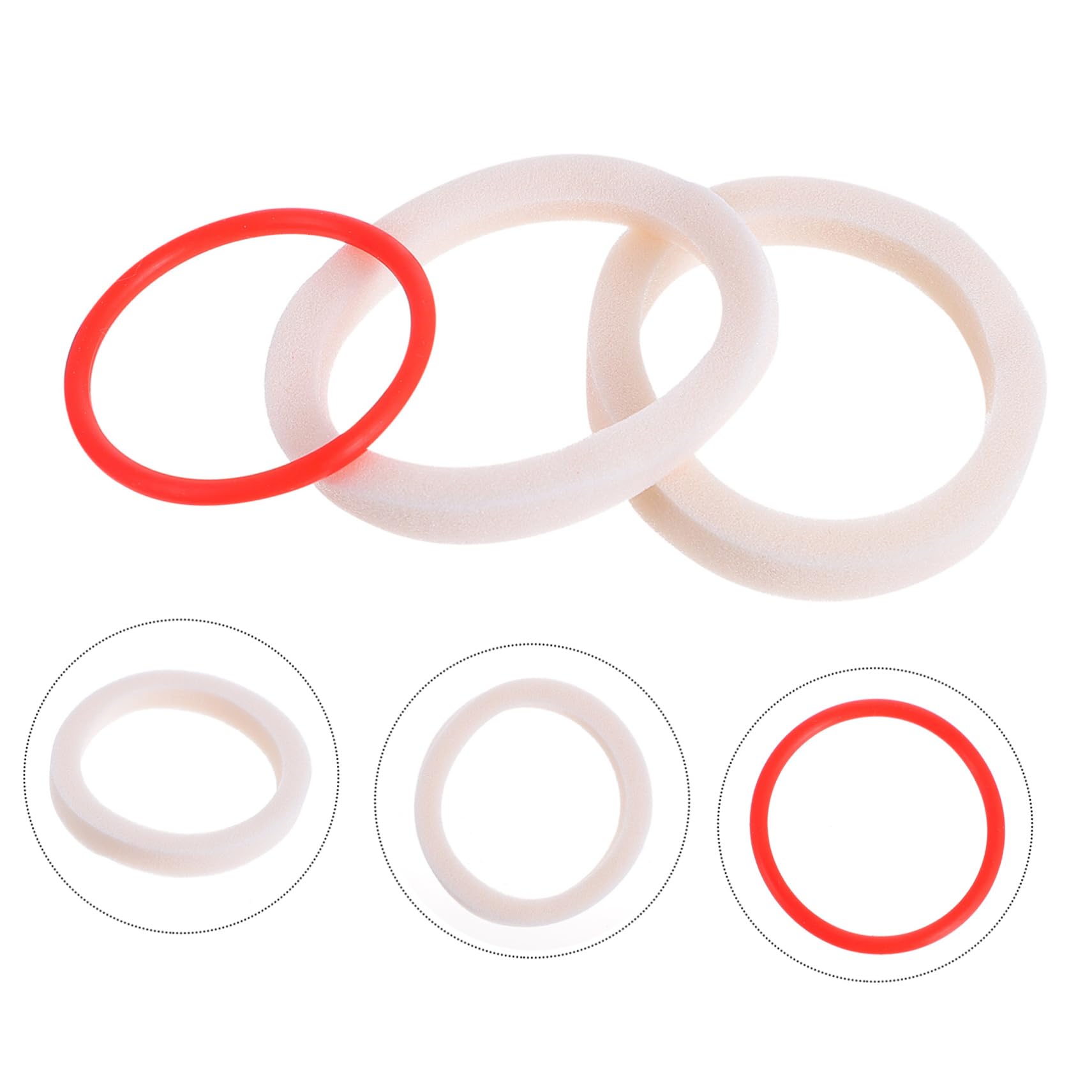 GALPADA 8 Sets Mountain Bike Axle Seal Foam Fork Seal Spong Fork Cycling Oil Absorption Sponge Sponge Rings