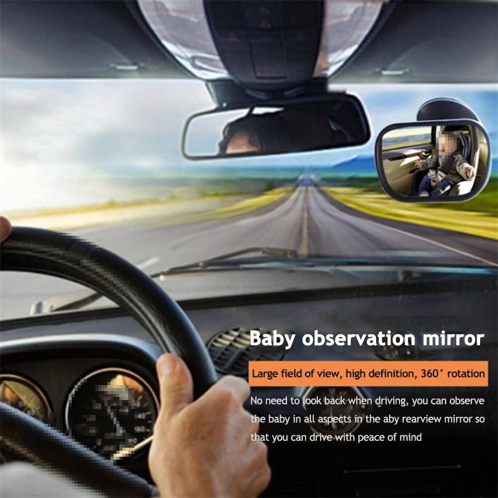 Verre Rétroviseur Voiture Siège arrière universel bébé miroir bébé enfants moniteur sécurité intérieur automatique réglable