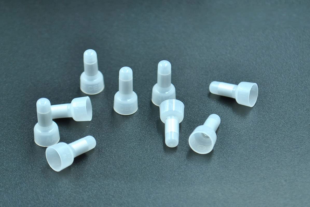 Nylon CE2 (CE2X) Transparent Closed End Cable Cap Crimp Connector - Protective Closed End Wire Terminals (1000)-image-7
