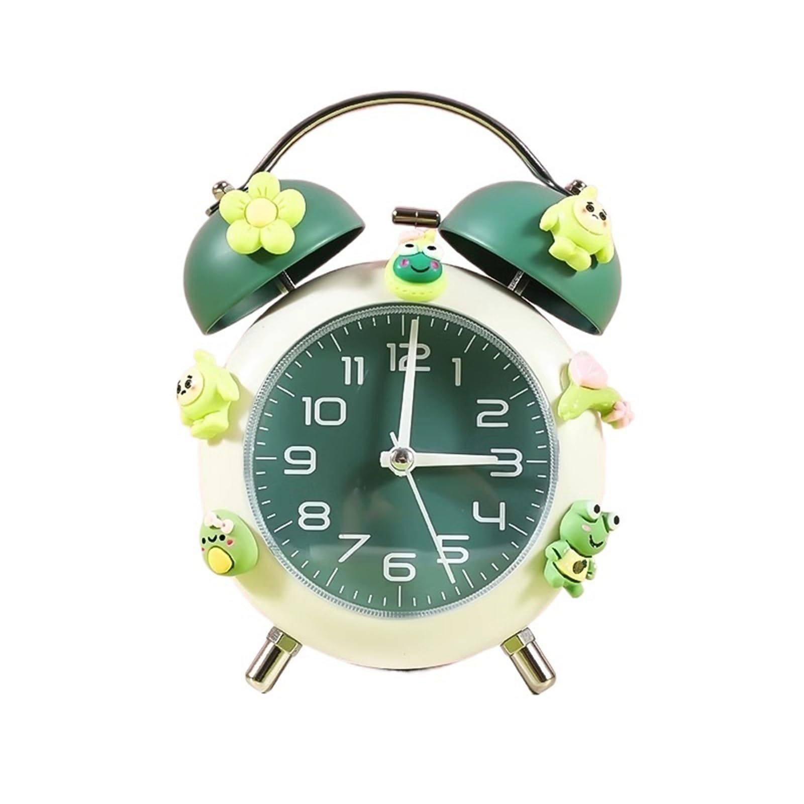 G5z9w3c7m2 Green Loud Alarm Clocks Alarm Clock For Students Special Wake-Up Device Cute And Beautiful Small Intelligent(Green)