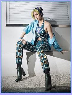Sponsored Ad - PATITA JoJo's Bizarre Adventure Sumirin Kujo Cosplay Costume, Obon with Wig Costume, Costume, Present, Fest...