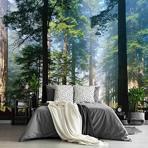 Fightal - Wall Mural Forest Tree Wall Art Decor Large Murals for Walls for Living Room Bedroom Wallpaper Wall Paintings-108"x75"（It's not Peel and Stick）