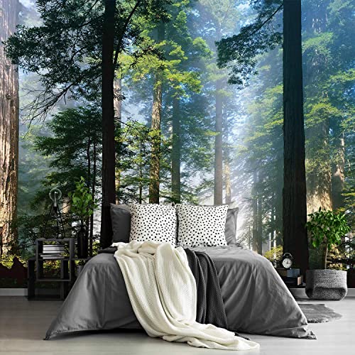 Fightal - Wall Mural Forest Tree Wall Art Decor Large Murals For Walls For Living Room Bedroom Wallpaper Wall Paintings-108"X75"（It's Not Peel And Stick） #TOP4