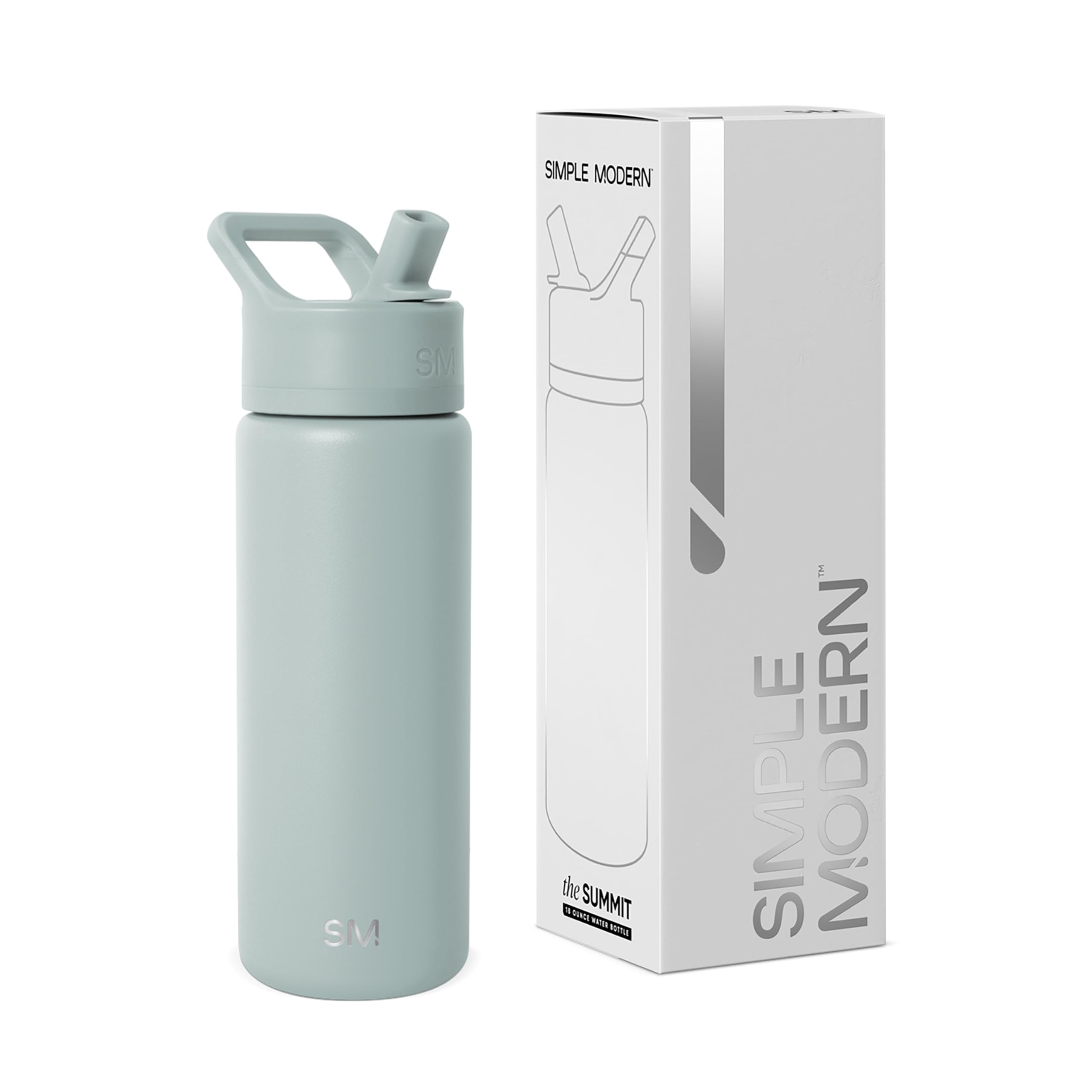 Simple Modern Kids Water Bottle with Straw Lid Vacuum Insulated Stainless Steel Metal Thermos Bottles | Reusable Leak Proof BPA-Free Flask for School