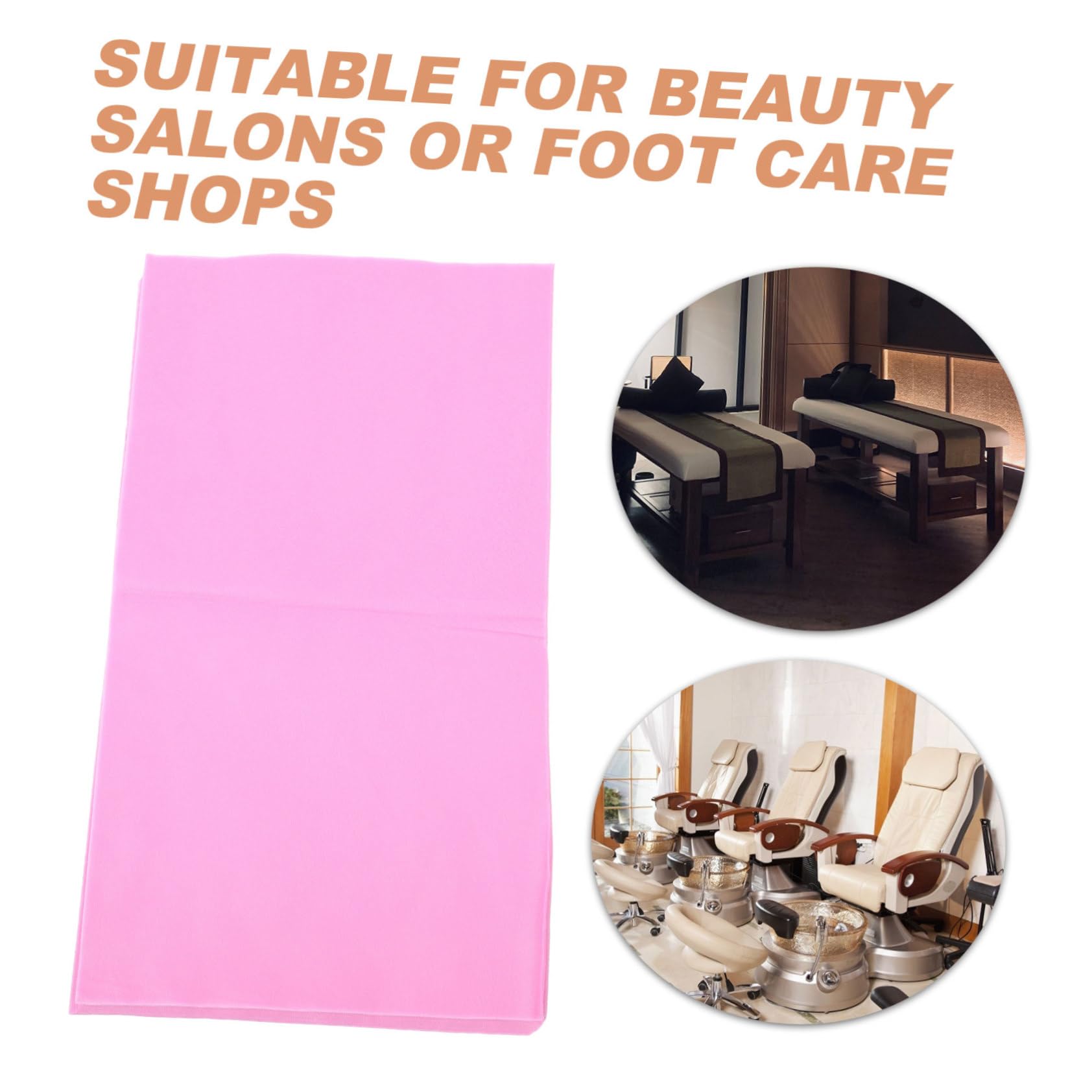 VALICLUD 100Pcs Portable Disposable Towels for Spa Nail Salons Non Woven Bath Towels Oil Resistant Versatile Use Soft Durable Easy Cleanup
