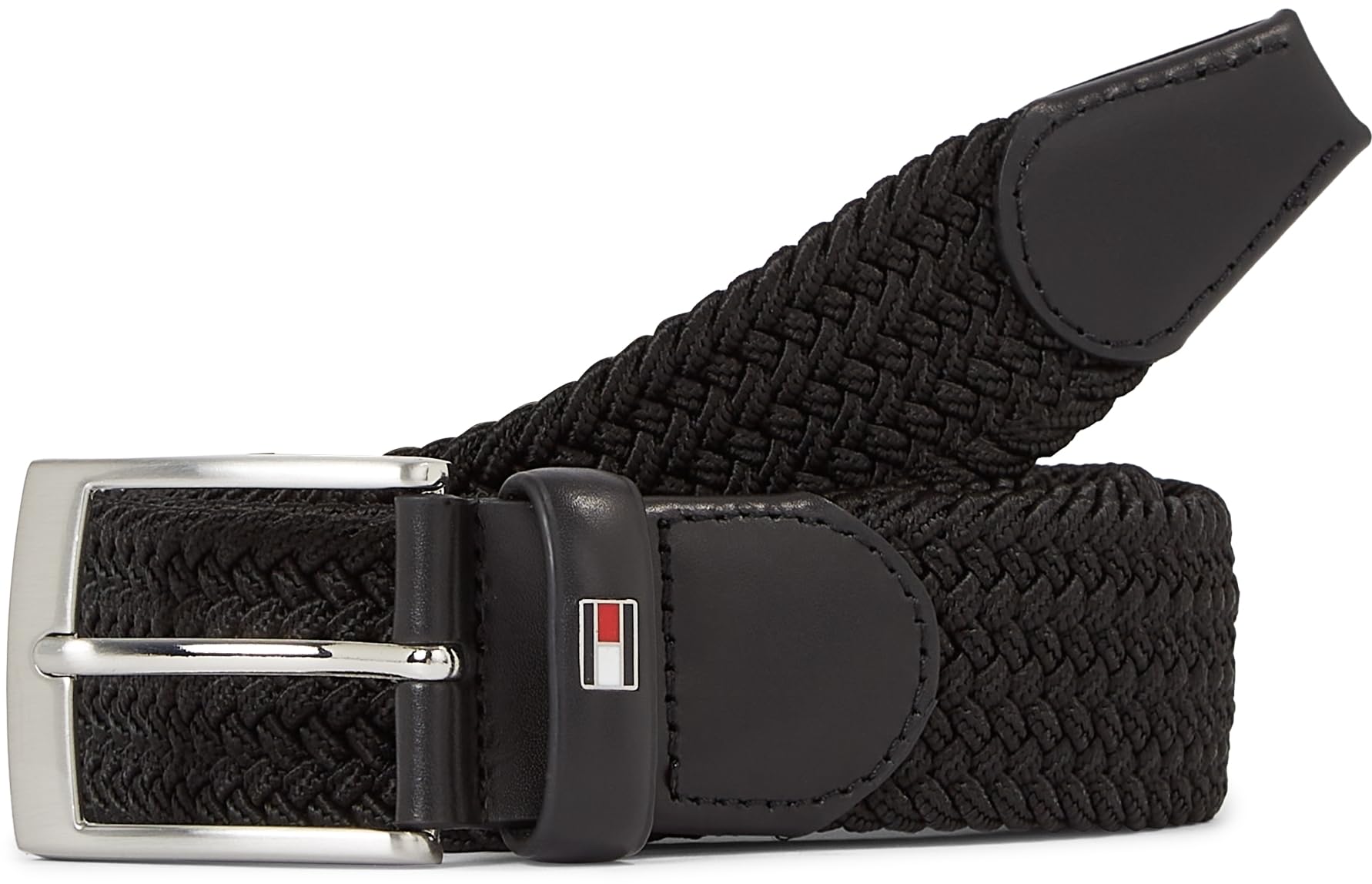 Tommy Hilfiger Men's Black Adan Belt 3.5Cm - W40