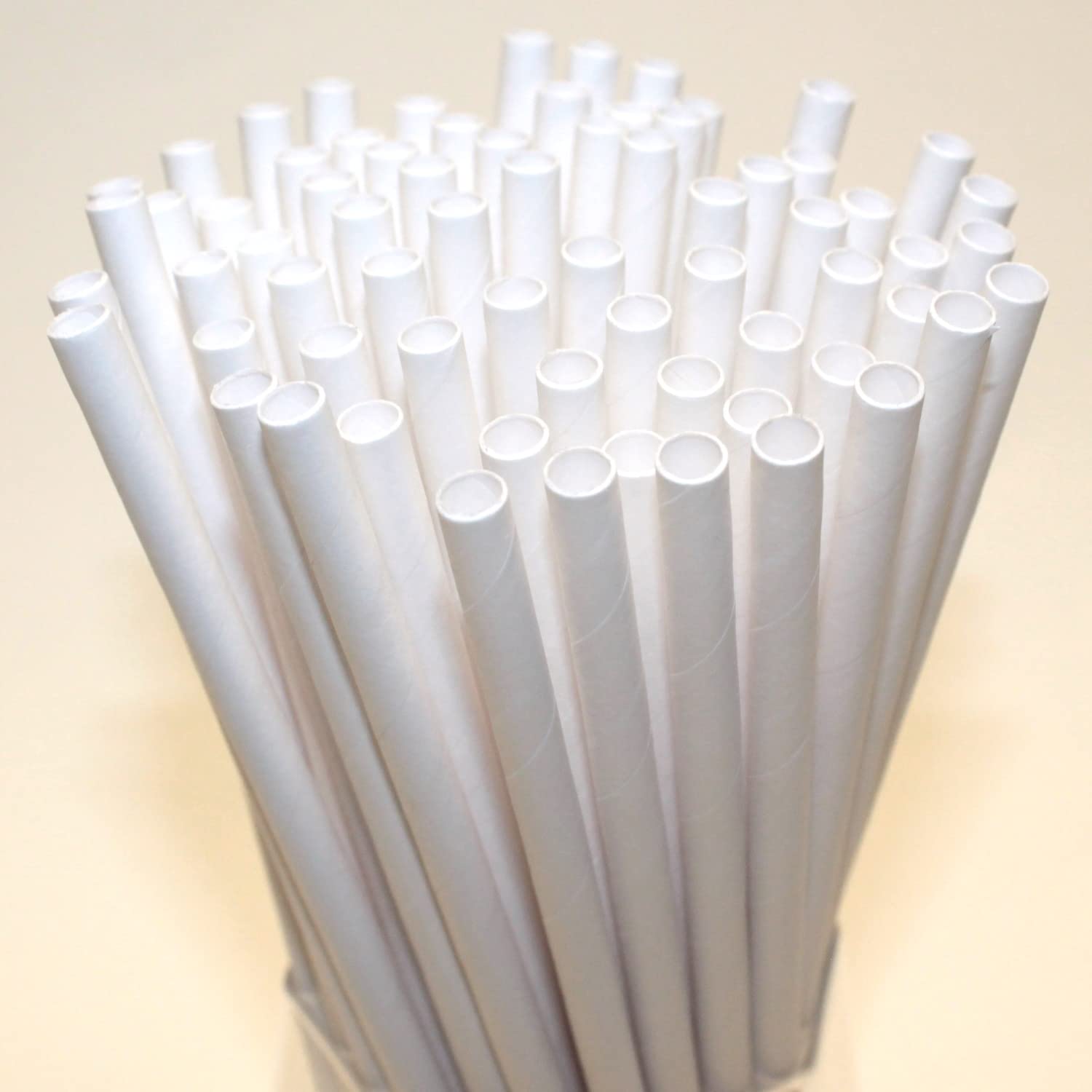 White Paper Straws (6mm X 200mm) - Individually Wrapped For Protection - Pack Size 1200 - FSC Certified/Eco-Friendly/Durable/Food Safe/Suitable For - View #4
