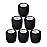 Baisunt 6 Pack 2 Inches Cohesive Bandage Self Adhesive Wrap Elastic Self Adherent Vet Wrap Breathable Self Stick Tape for Wrist, Ankle, Sports, Tatoo Wrap(5 Yards, Black)