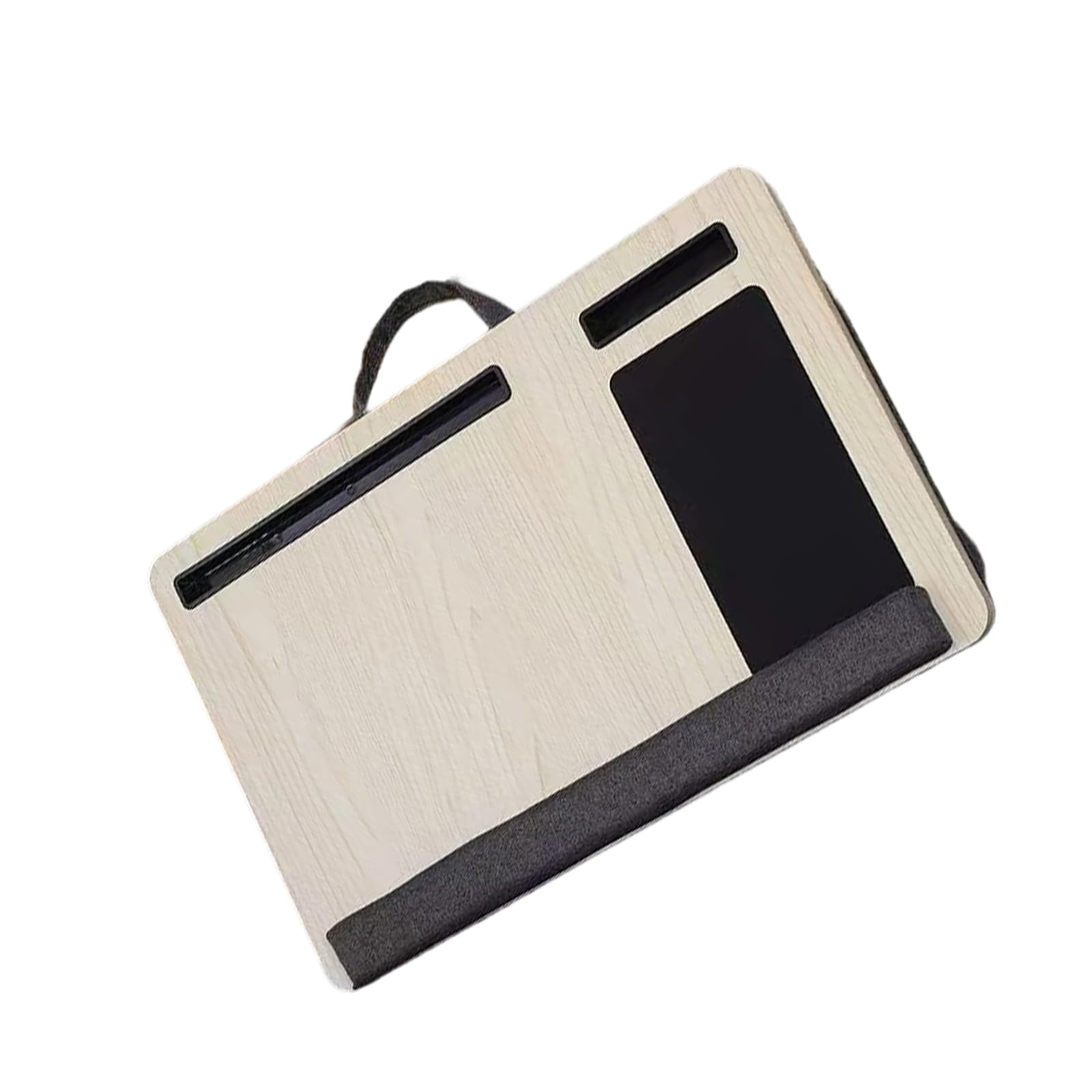 Laptop Lap Desk with Phone Holder, Pillow Cushions Portable Travel Workstations Tray Ledges Keep Computers in Place Gift Lap Desk with Cushion