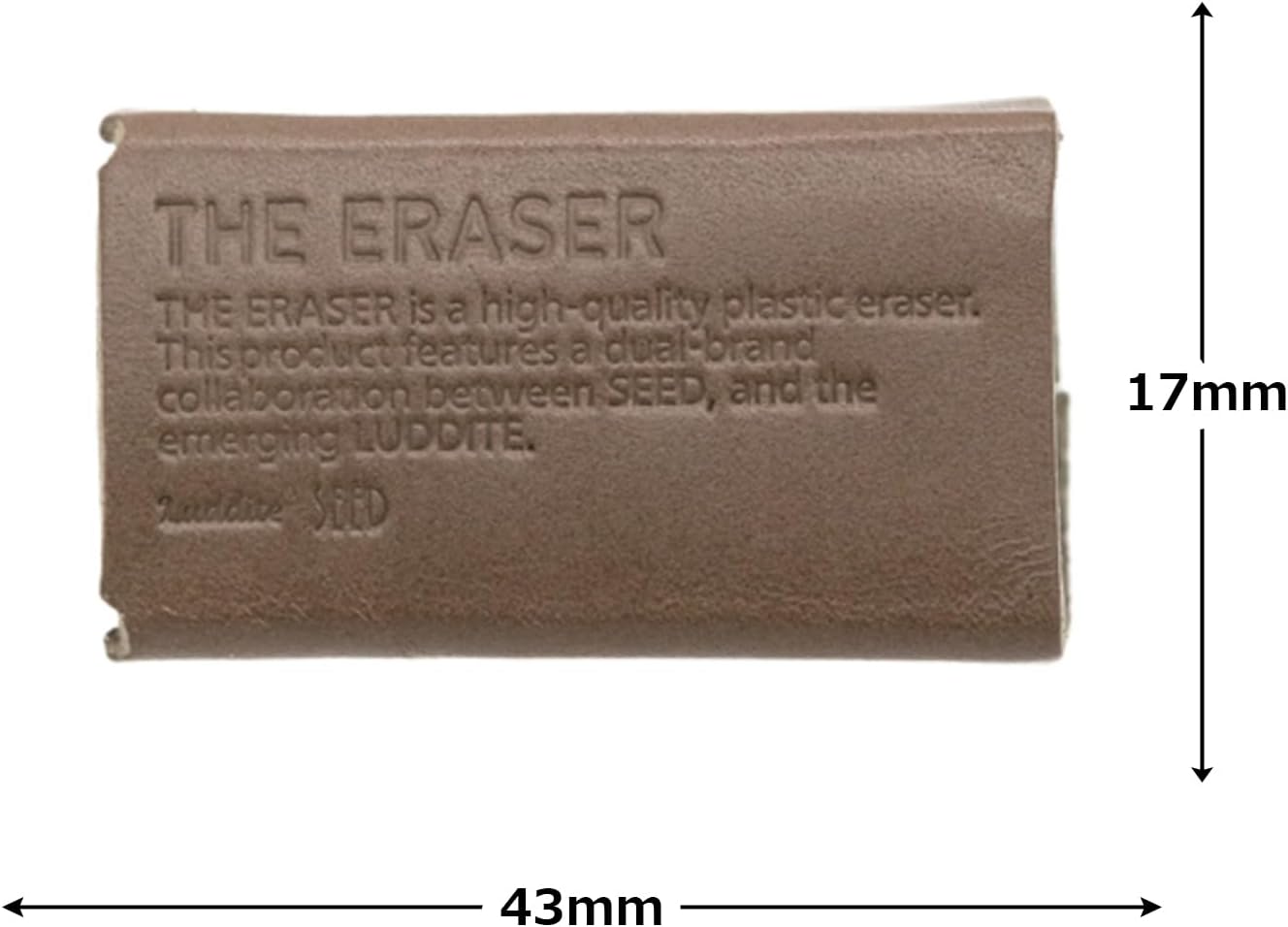Radite Eraser Cover THE Eraser Leather Model Buttero GG Luddite x Seed LDPL-ESB-28 image 2