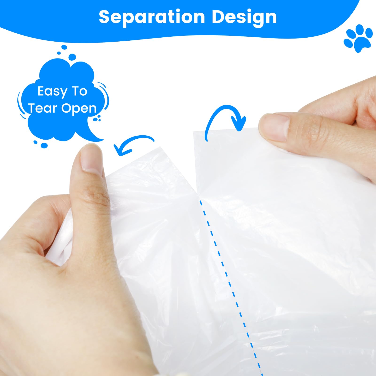60 bolsas de arena para gatos, bolsas de receptáculos con cordón compatibles con Meo. Caja de arena para gatos autolimpiable MW-SC01 MW-SC02 MW-LR01, sin desgarros, a prueba de fugas, 18 x 12.6