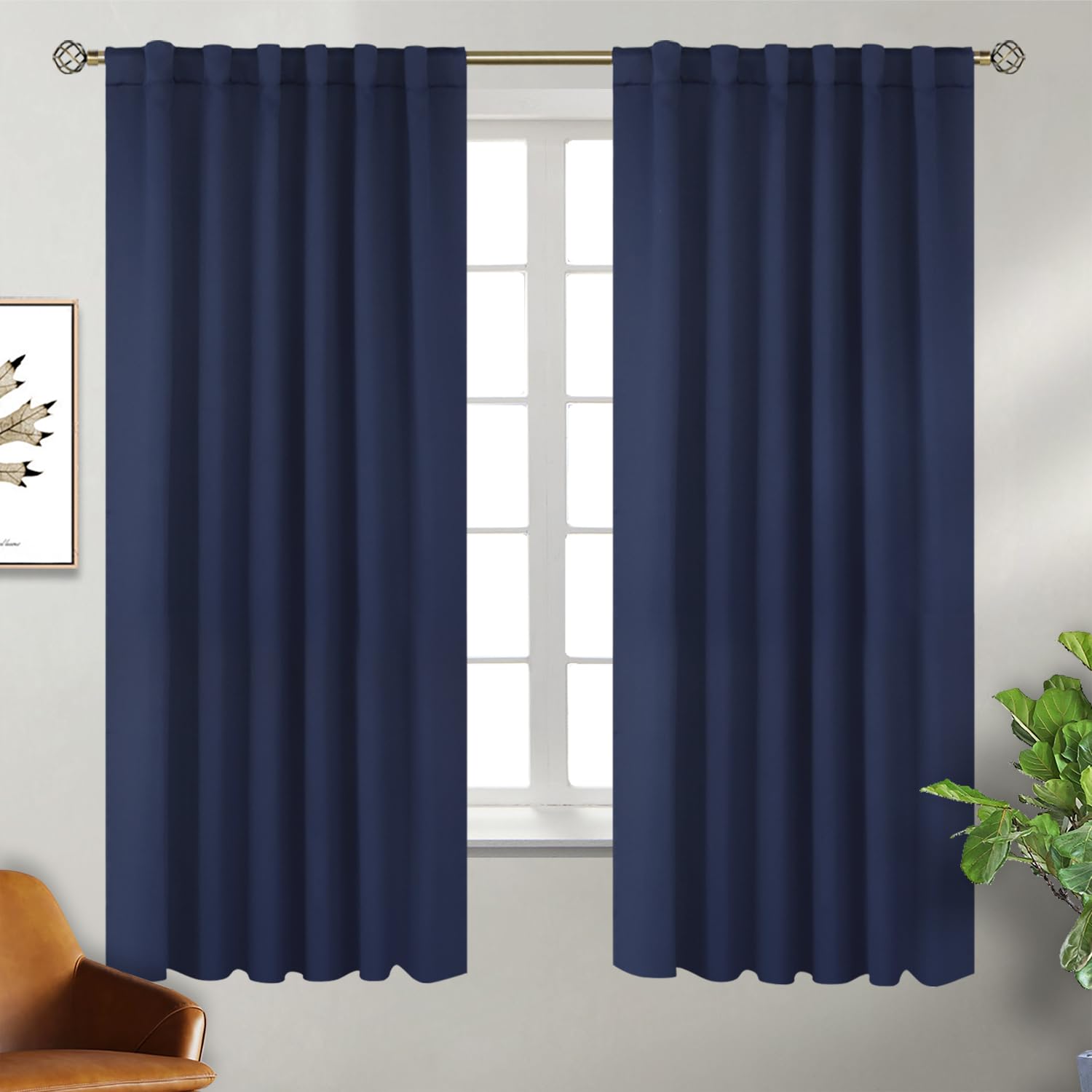 BGment Tende Oscuranti 100% Per Camera Da Letto - 2 Pannelli Rosa 132x137 Cm - Isolamento Termico, Blocco Luce Totale E Riduzione Rumore - Con Occhielli Metallici
