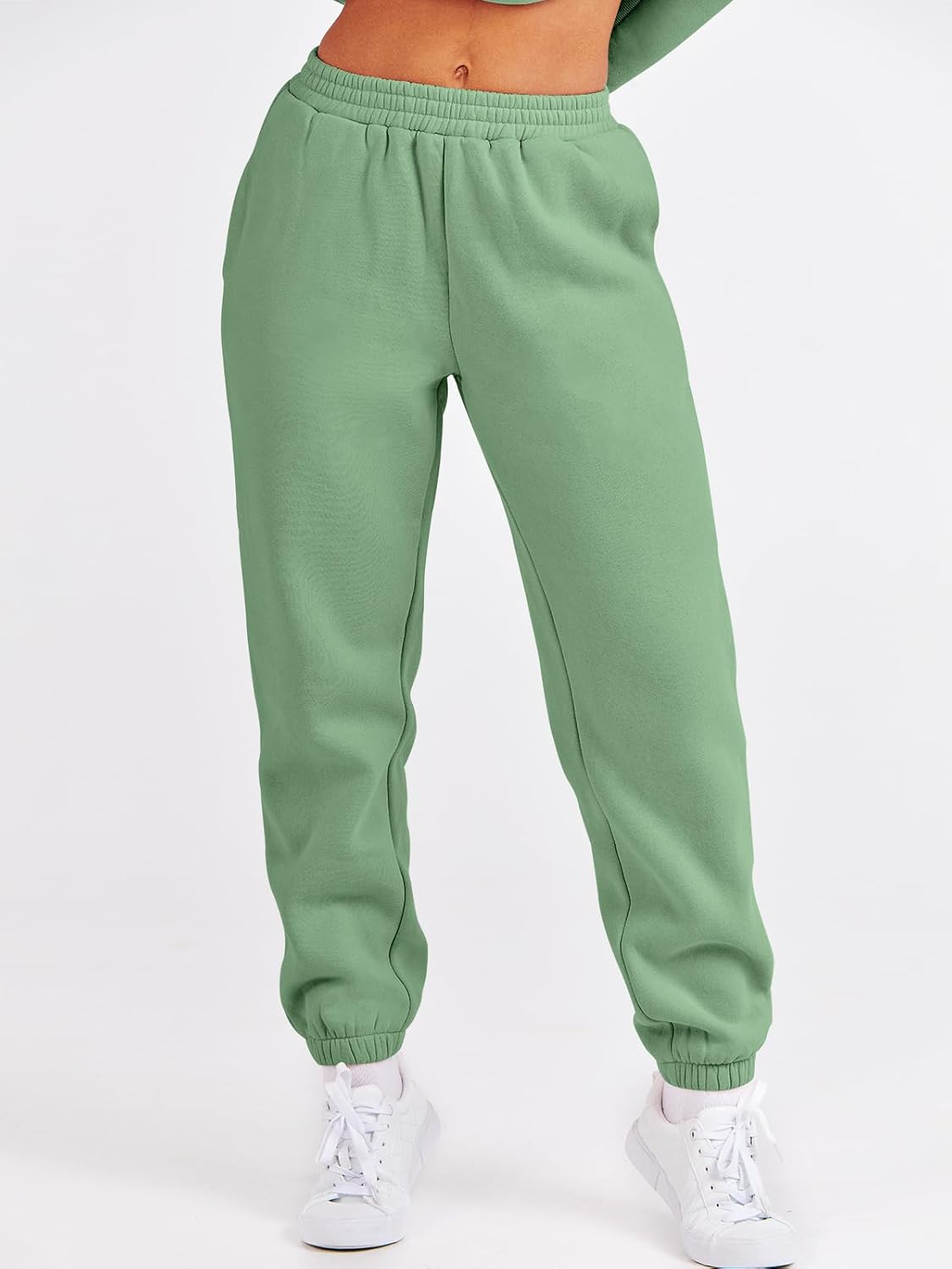 ANRABESS Women's Two Piece Outfits Sweatsuit Lounge Set Long Sleeve Crewneck Sweatshirt Jogger Pants Tracksuit 2025 Fall Sets - Image 7