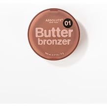 Absolute New York Butter Bronzer Blush, Soft Pressed Powder, Highly Pigmented with Ultra Fine Shimmer MFFB01 Buttermilk