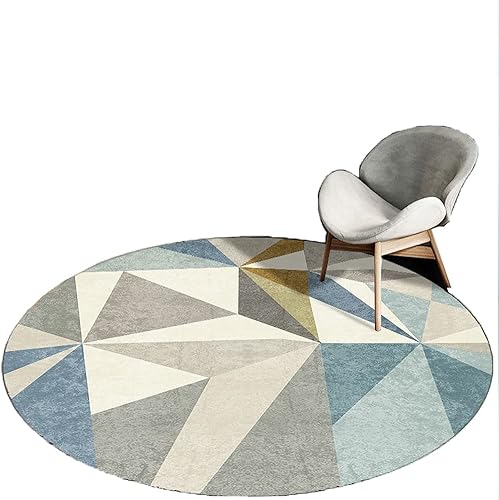 Protector de silla de oficina para suelo de madera durasuelo alfombrado de pelo bajo, 8010012014063.0 in, alfombra redonda redonda para silla de