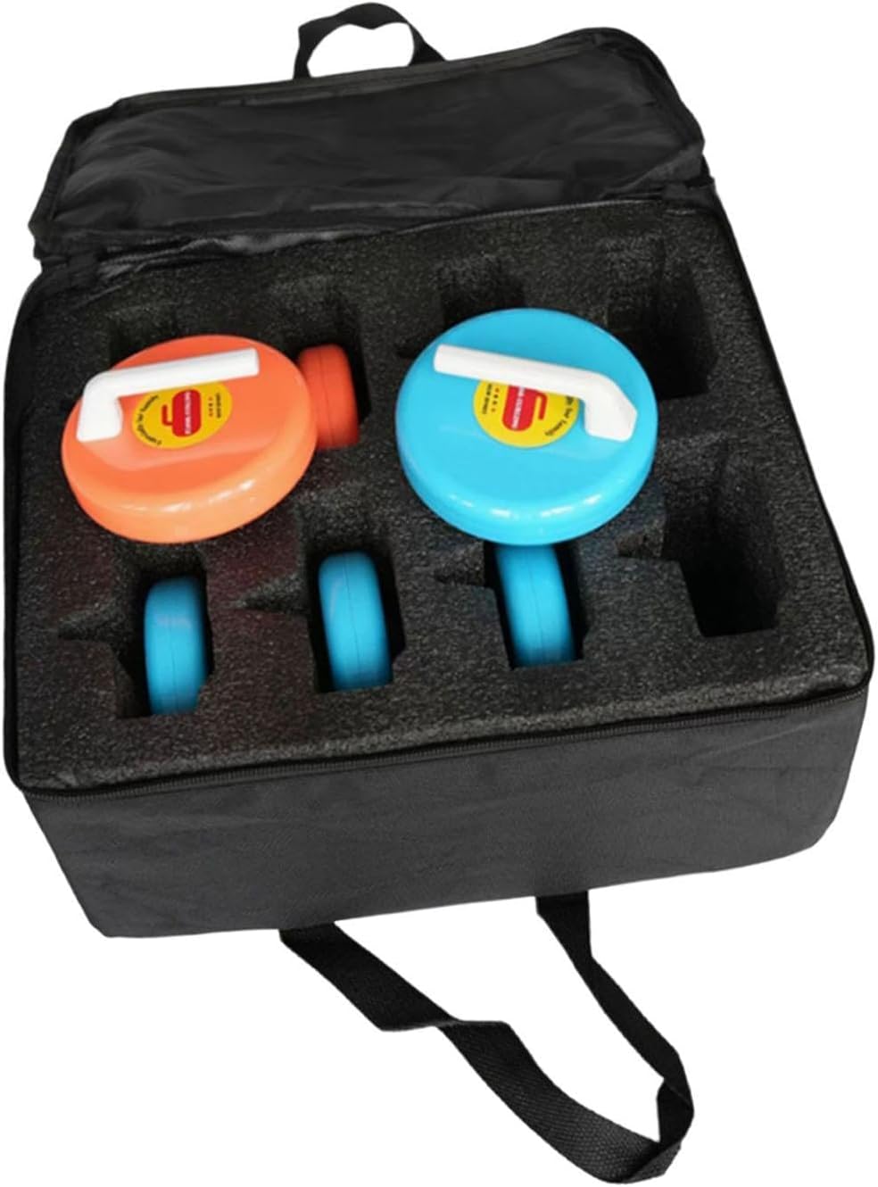 8 Pieces Kids Curling Ball Indoor Curling Toy Portable Educational Winter Sports Equipment Family Game for School Activities