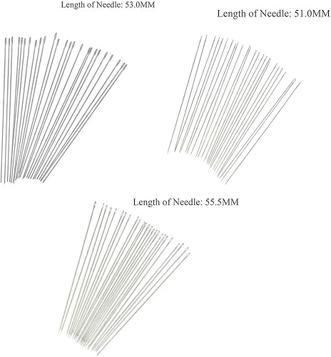 Miniatura 5 de Meher Enterprises - Agujas de coser para ojos, agujas de coser, aguja de hilo de bordar de acero inoxidable, agujas de tejer hechas a mano, aguja de