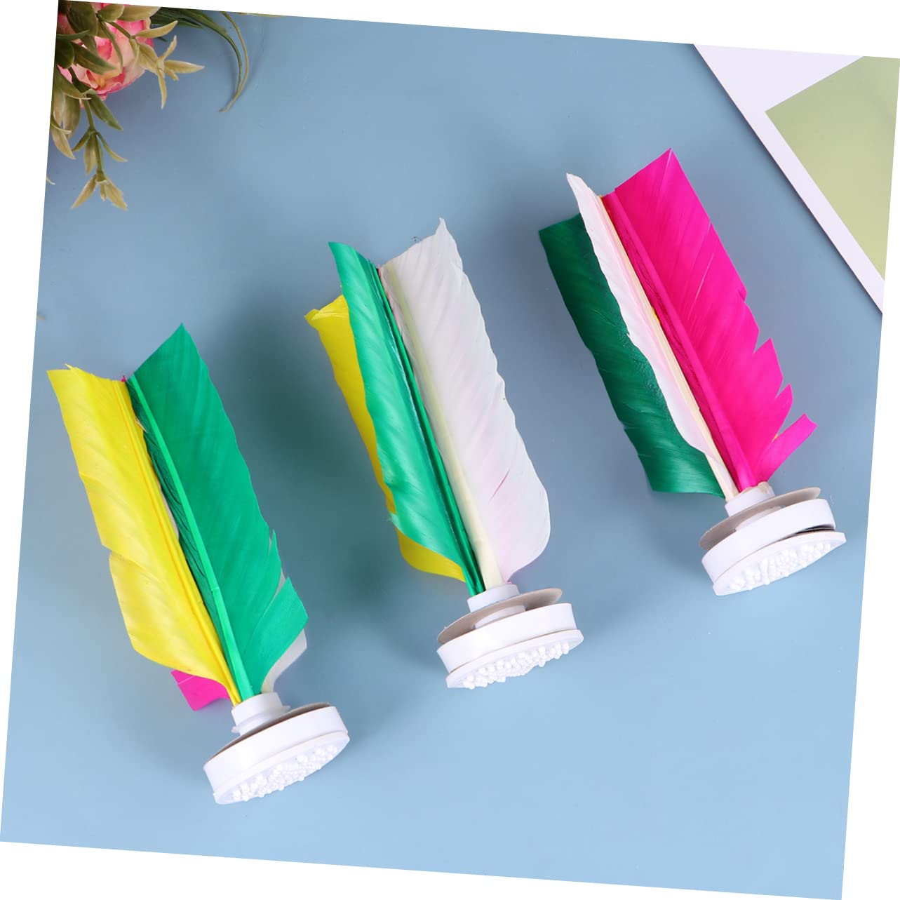 SUPVOX Kick Shuttlecock Chinese 6 Pcs Training Fitness Shuttlecock Dark Goose Set