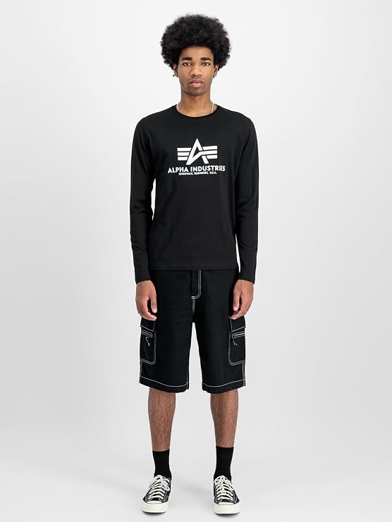 ALPHA INDUSTRIES Men's Basic T - Ls Short Sleeve T-Shirt