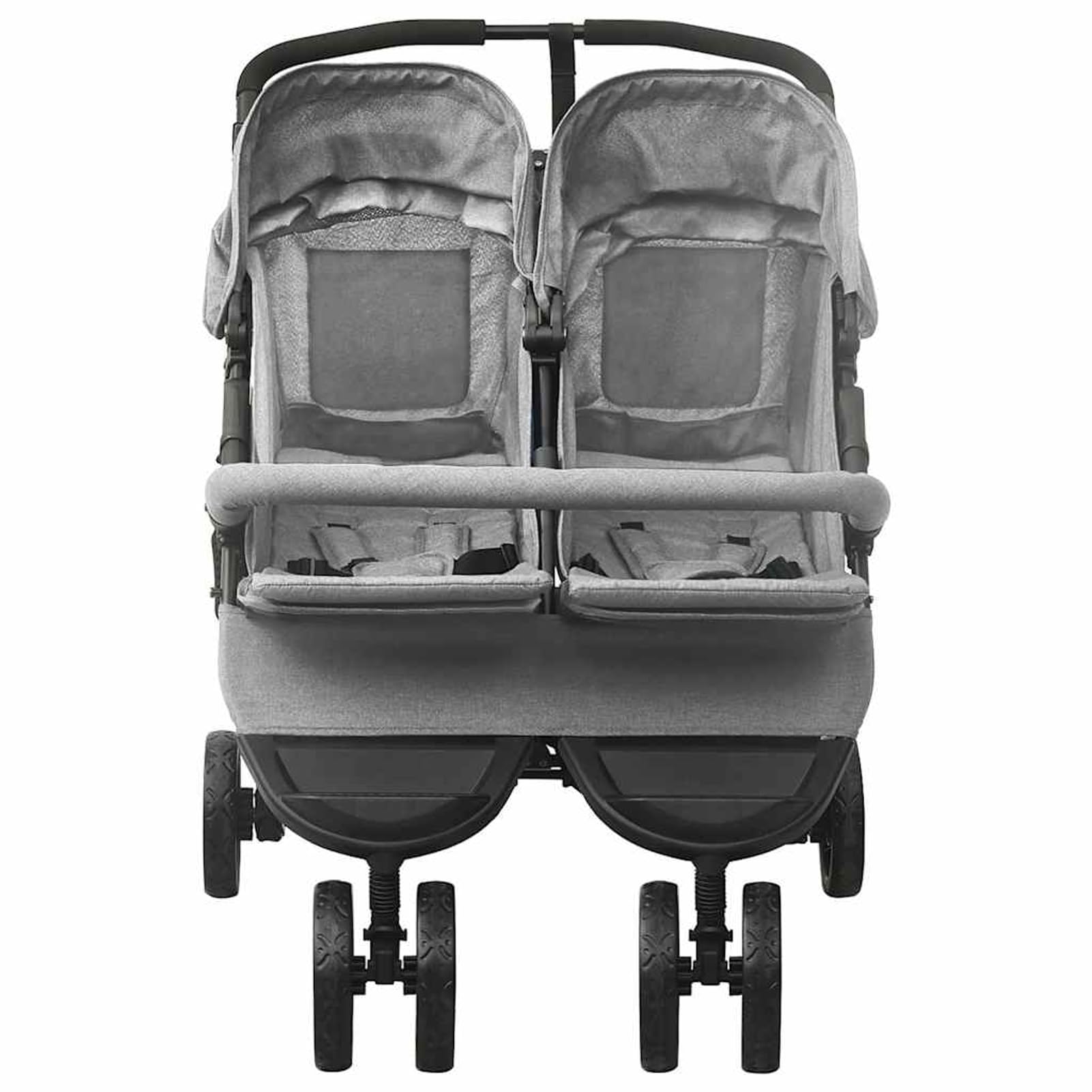 Gecheer drap 60x120 lit bebe,drap housse bebe 60x120 Poussette à deux places Gris clair Acier