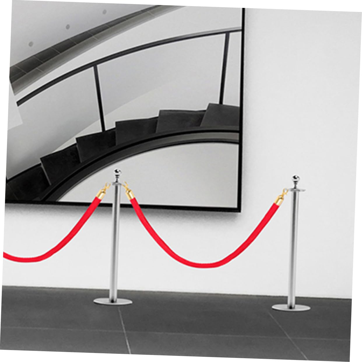 Outanaya Cable Railing Protector Rope End Cap Hooks 12pcs Metal Rope End Stopper for Guardrail
