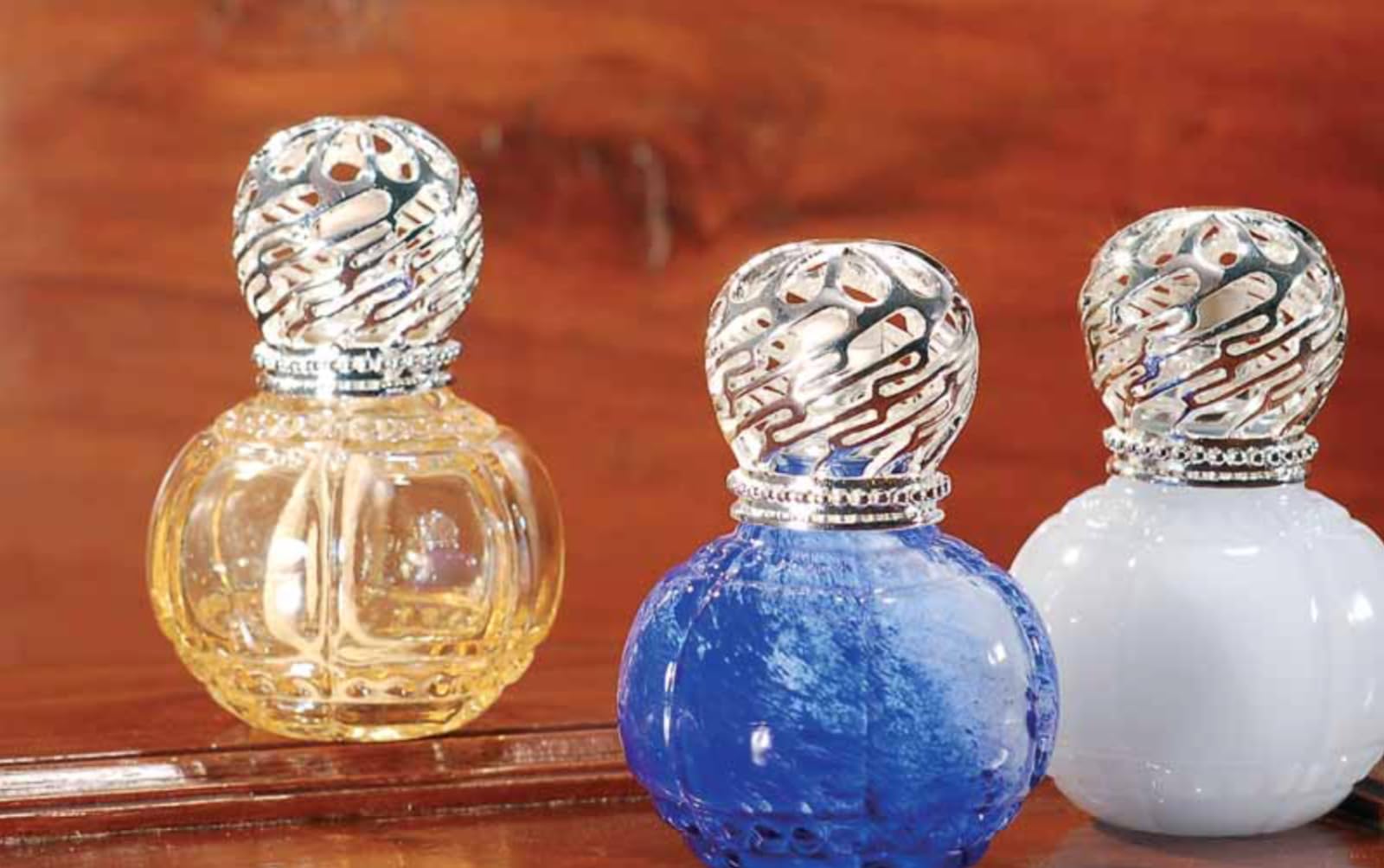 Generico Arabesque Lampada Emanatore Diffusione Catalitica Vetro Lucilla AMBRA