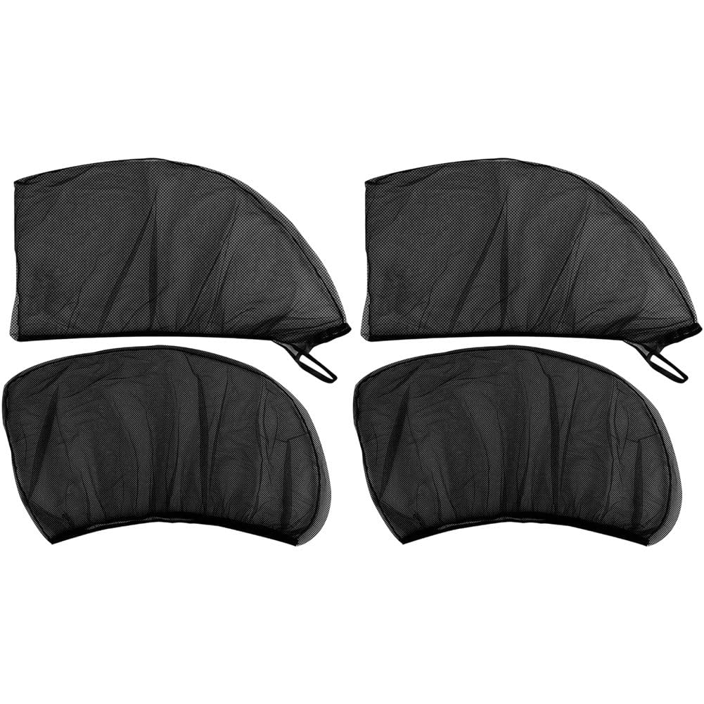 Lipfer 4pcs Car Sun Shade Net Car Window Mosquito Net Car Side Window Shades for Suv Minivan Most Vehicles Interior Accessories