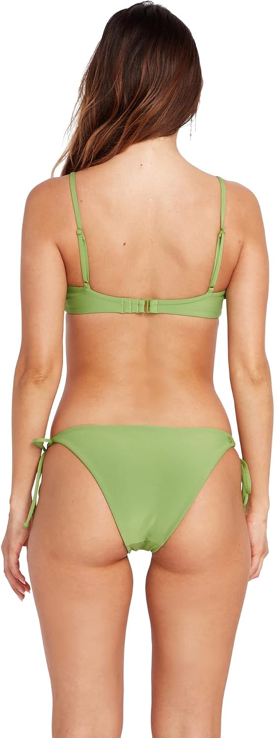 Volcom Women's Simply Seamless Skimpy Tie Side Swimsuit Bikini Bottom