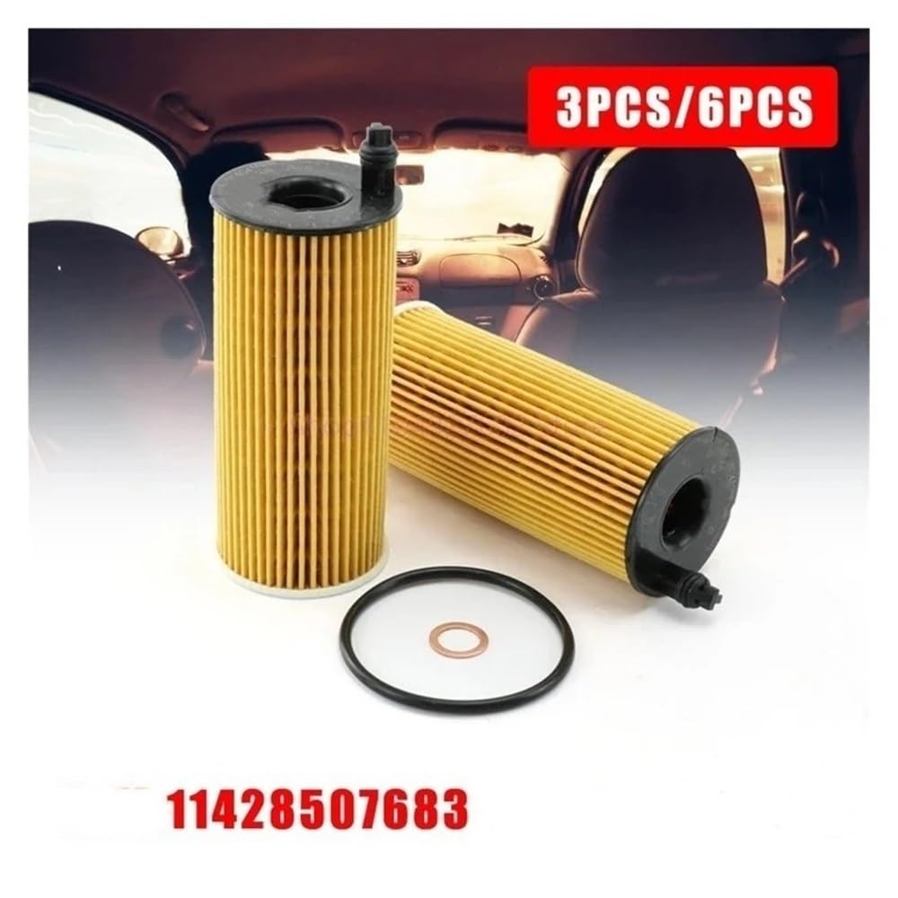 Filtros Combustible Para X5 Para X3 Para 116d Para 120d Para 328d Para 535d Para E84 Para E90 Para F06 Para F35 Para F10 Para F15 Para F20 3/6 Uds Filtro Aceite Coche