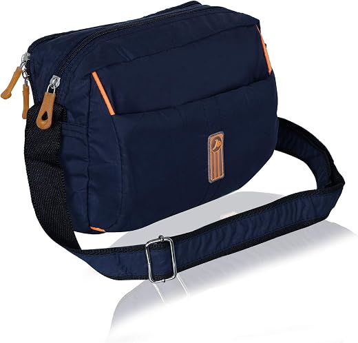 NFI essentials Unisex Sling Bag Cross Body Multipurpose Hand Bag Sling Bag For Men &amp; Women Slim Bag for Office Travelling ...