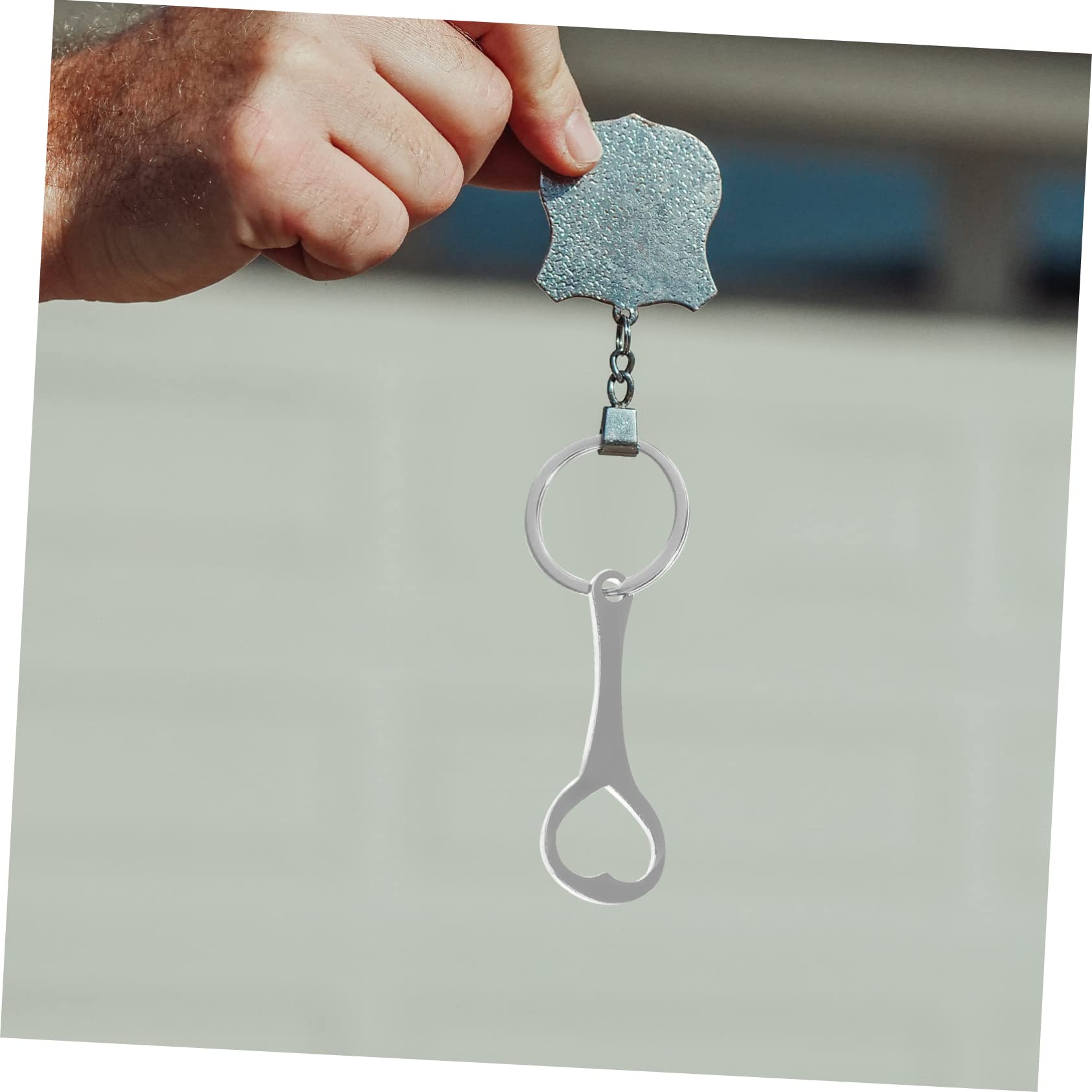 VALICLUD Llavero Con Ficha De Carrito Llavero Con Clip Llavero Con Cordón Llavero Para Porta Llaves Llaveros De Coche Clips Para Llavero Porta Credencial Metal Plateado